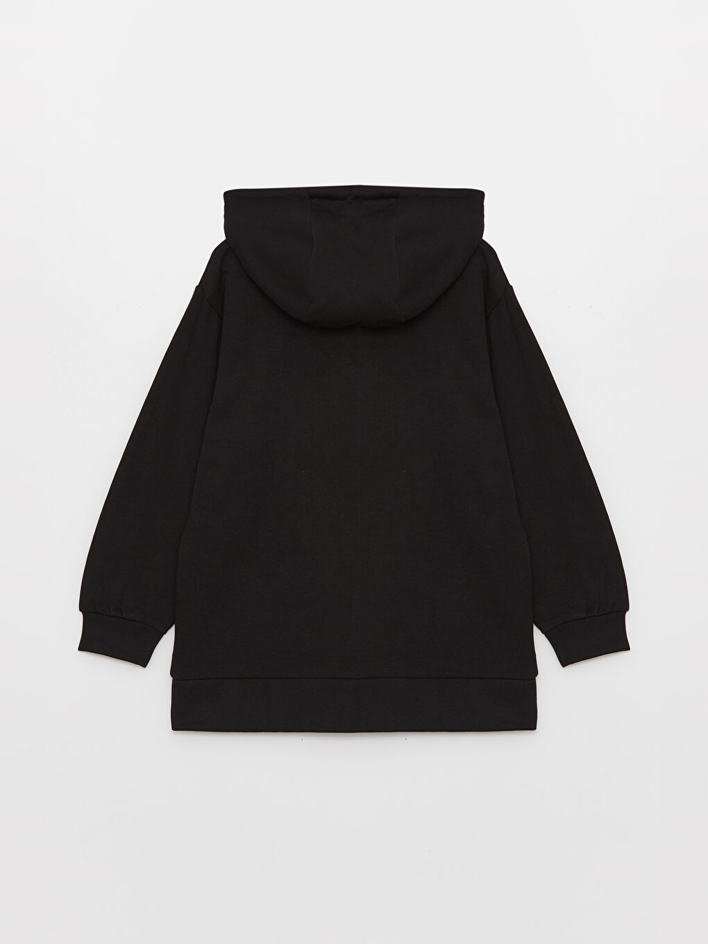Hooded Plain Oversize Women's Thick Zip-Up Sweatshirt-6