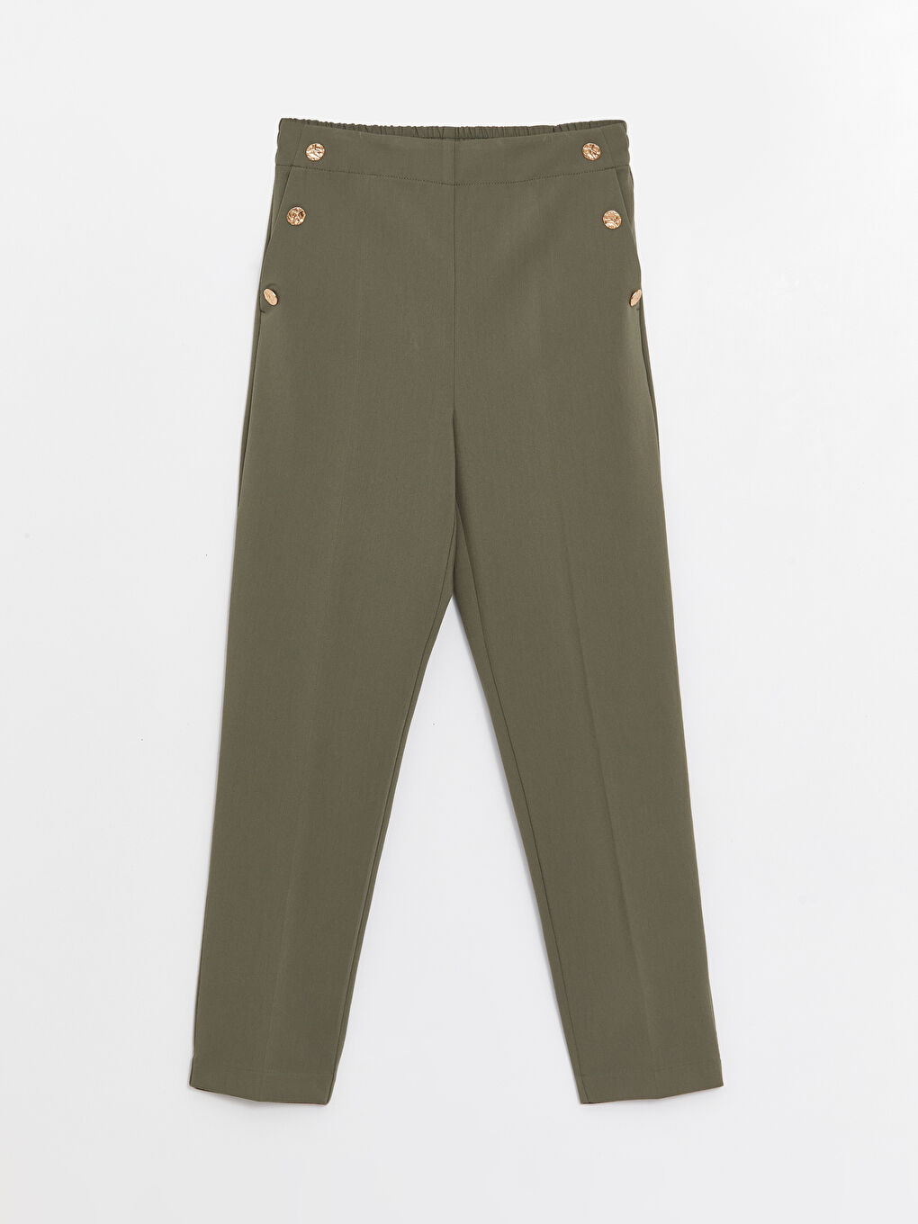LCWAIKIKI Classic Women's Elasticated Waist Cigarette Trousers -W3AK52Z8-HCB
