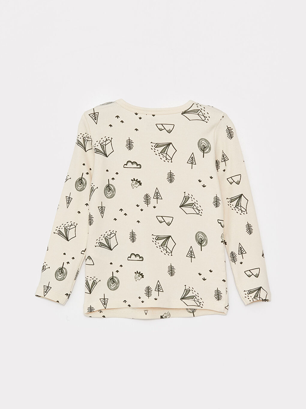 Set de pijama pentru bebeluși băieți, guler rotund, mânecă lungă, pachet de 2-2