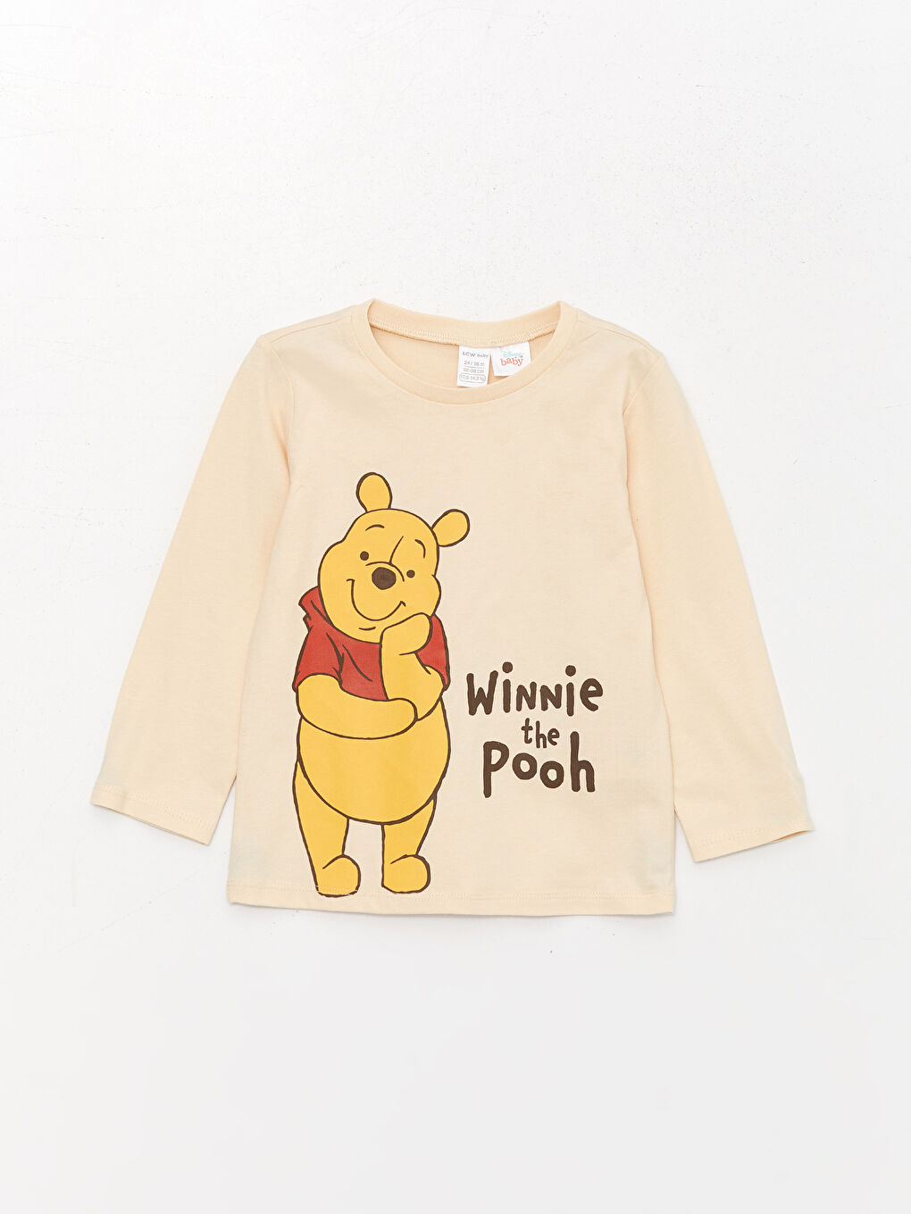 Crew Neck Long Sleeved Winnie the Pooh Printed Baby Boy Pajamas Set 2 Pack-1