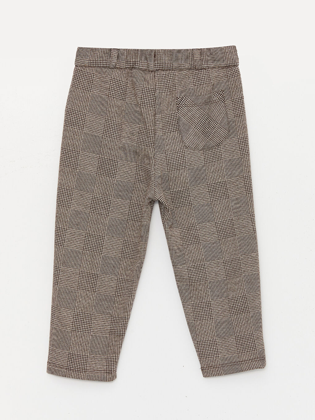 Kahverengi Ekose Desenli Erkek Bebek Pantolon-1