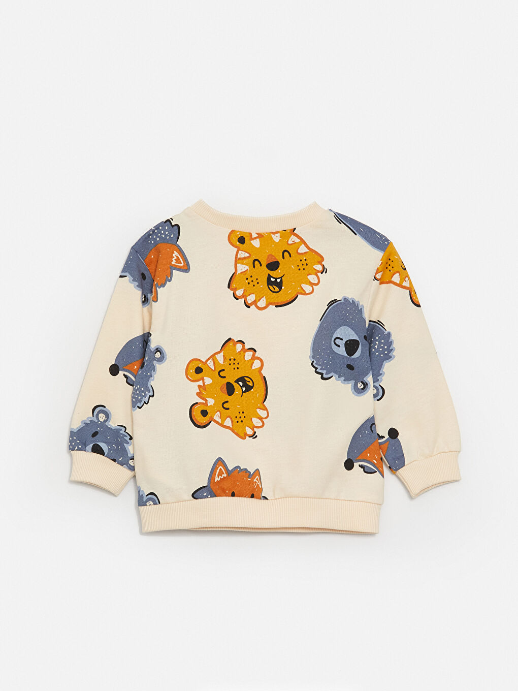 LCW baby Crew Neck Long Sleeve Printed Baby Boy Sweatshirt 2-Pack -W3AL16Z1-S6R