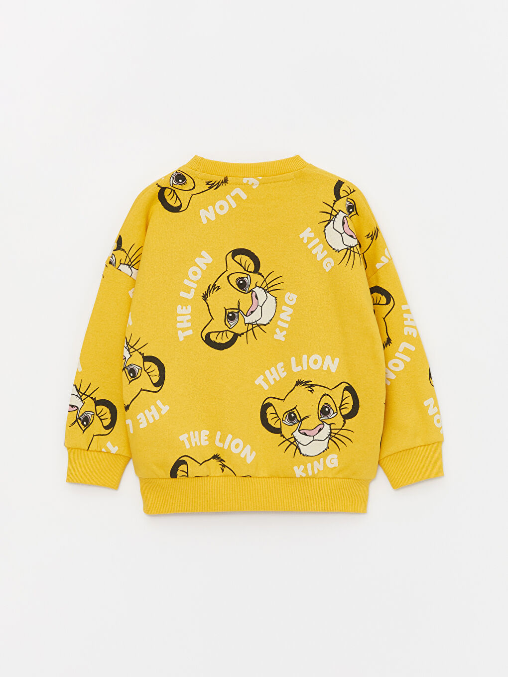 Crew Neck Long Sleeve Lion King Printed Baby Boys' Sweatshirt-4