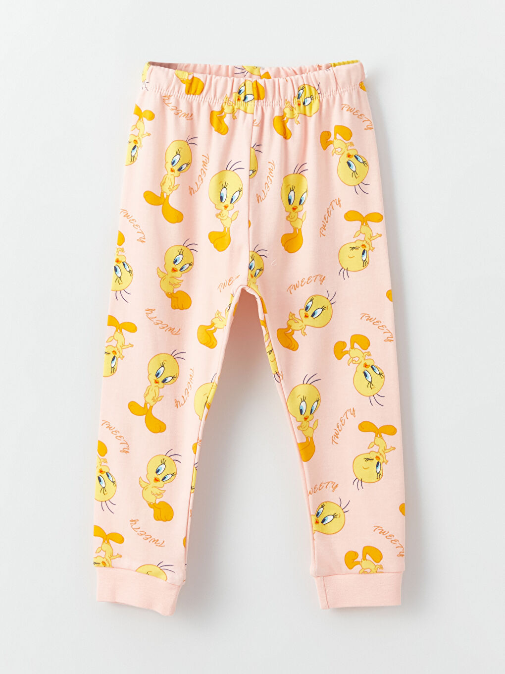 LCW baby Ekru Tweety Baskılı Kız Bebek 2'li Pijama Takımı - 7