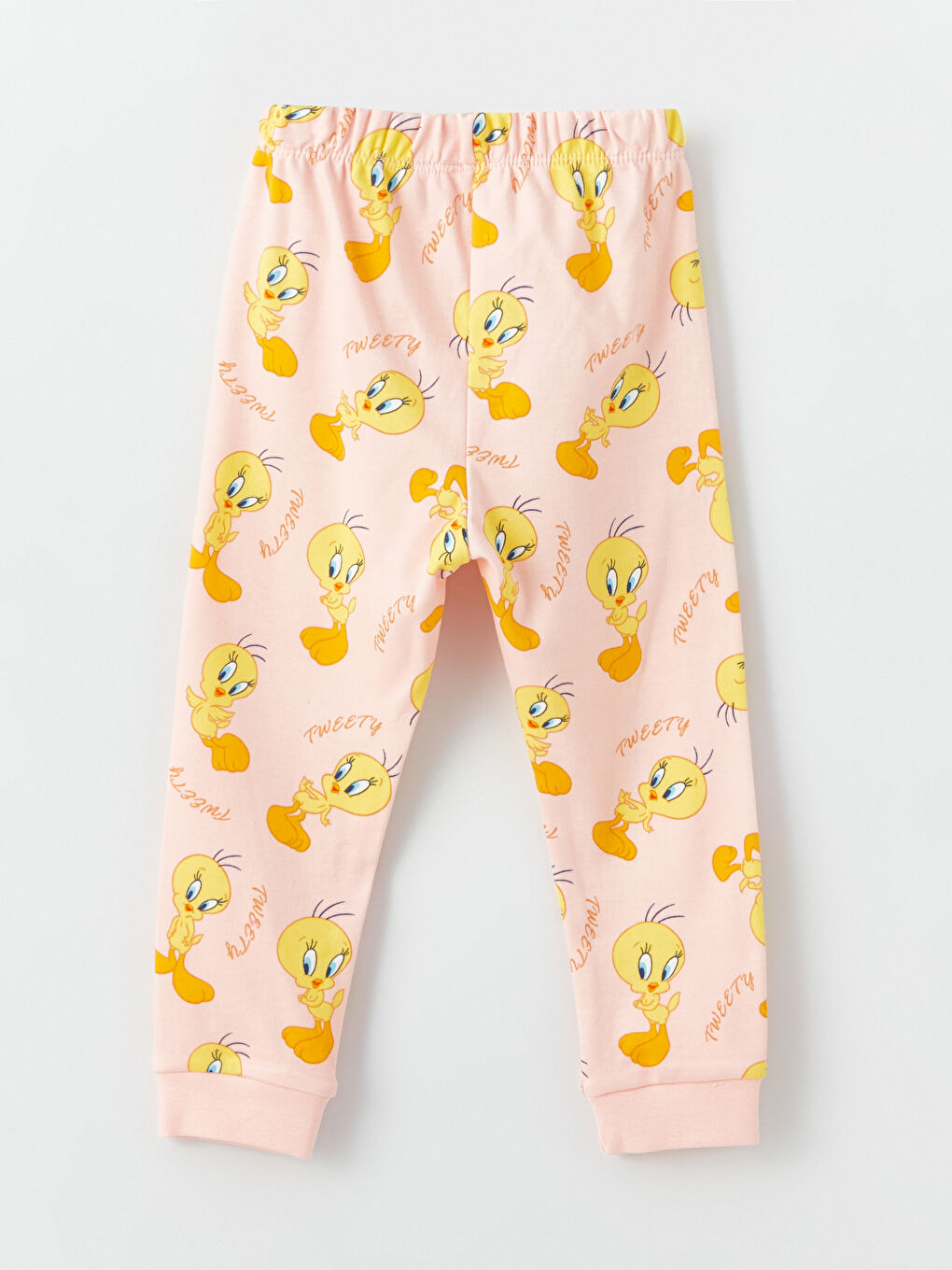 LCW baby Ekru Tweety Baskılı Kız Bebek 2'li Pijama Takımı - 8