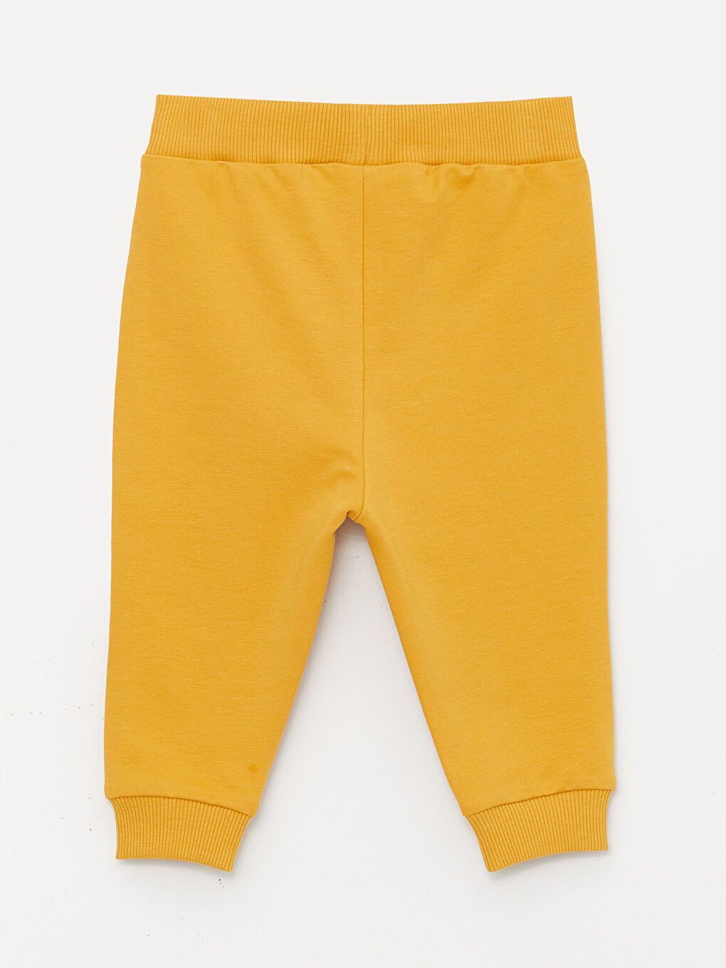 Bej Beli Lastikli Erkek Bebek Jogger Eşofman Alt 2'li-4