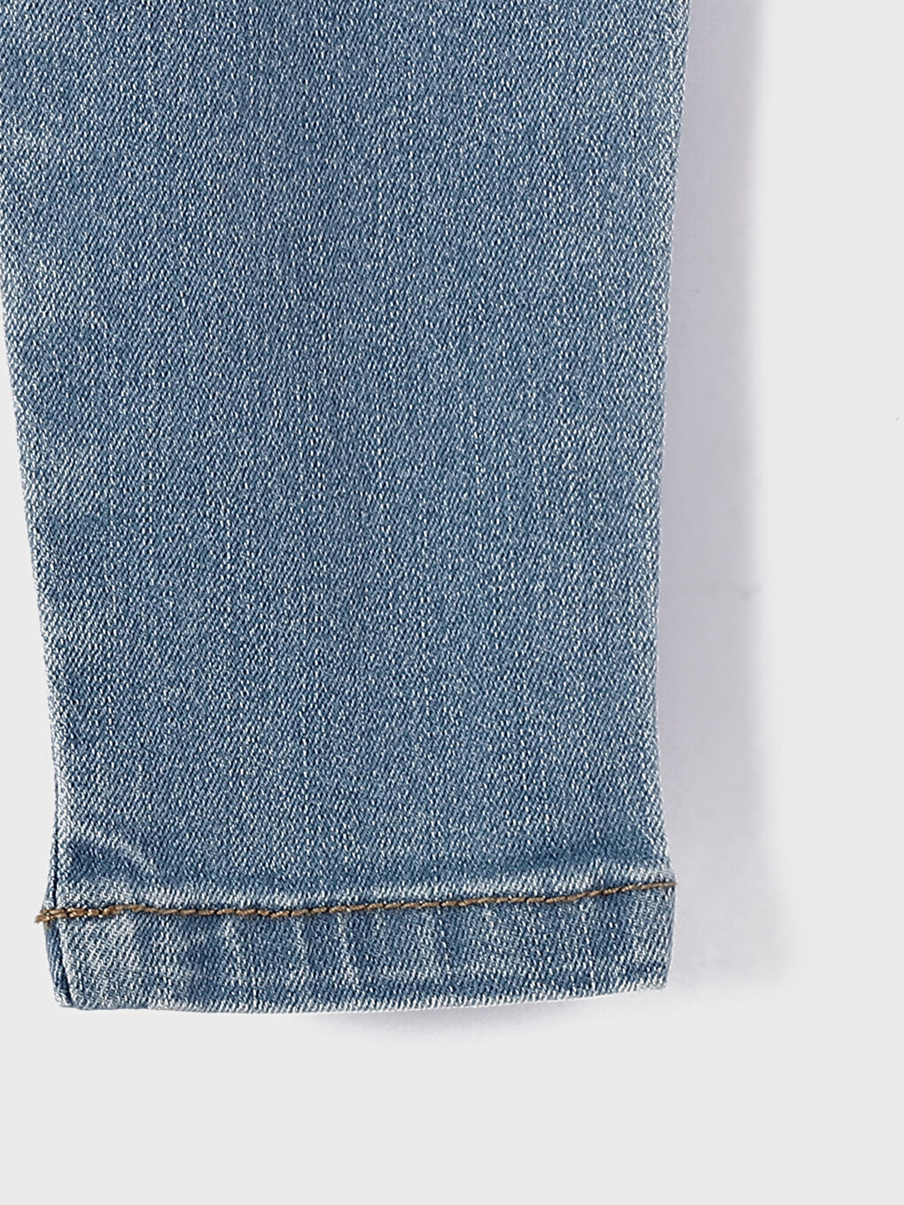 Elasticated Waist Basic Baby Girls' Jeans-3