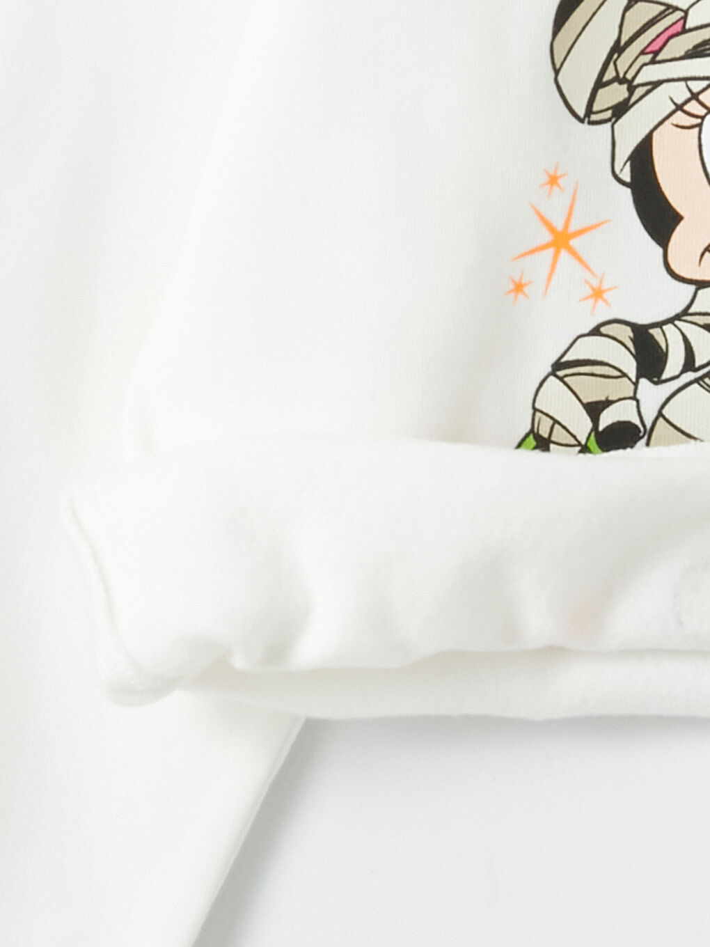 LCW Kids سویتشێرت قۆڵ درێژ چاپکراوی مینی ماوس یه‌خه‌ خڕ بۆ کچان -W3AN13Z4-FDU
