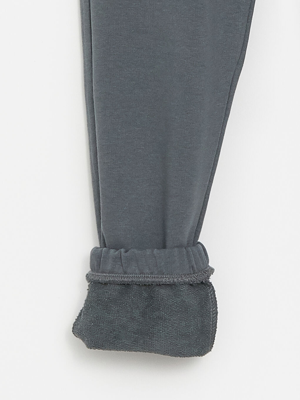 Gri Bisiklet Yaka Baskılı Uzun Kollu Erkek Çocuk Sweatshirt ve Eşofman Altı-3