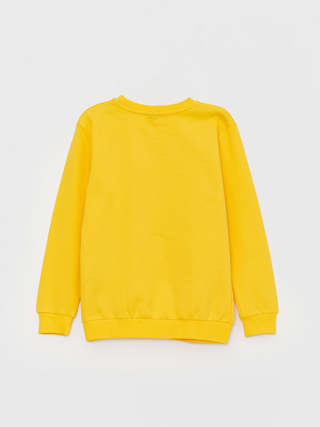 Sarı Bisiklet Yaka Baskılı Uzun Kollu Erkek Çocuk Sweatshirt ve Eşofman Altı-5