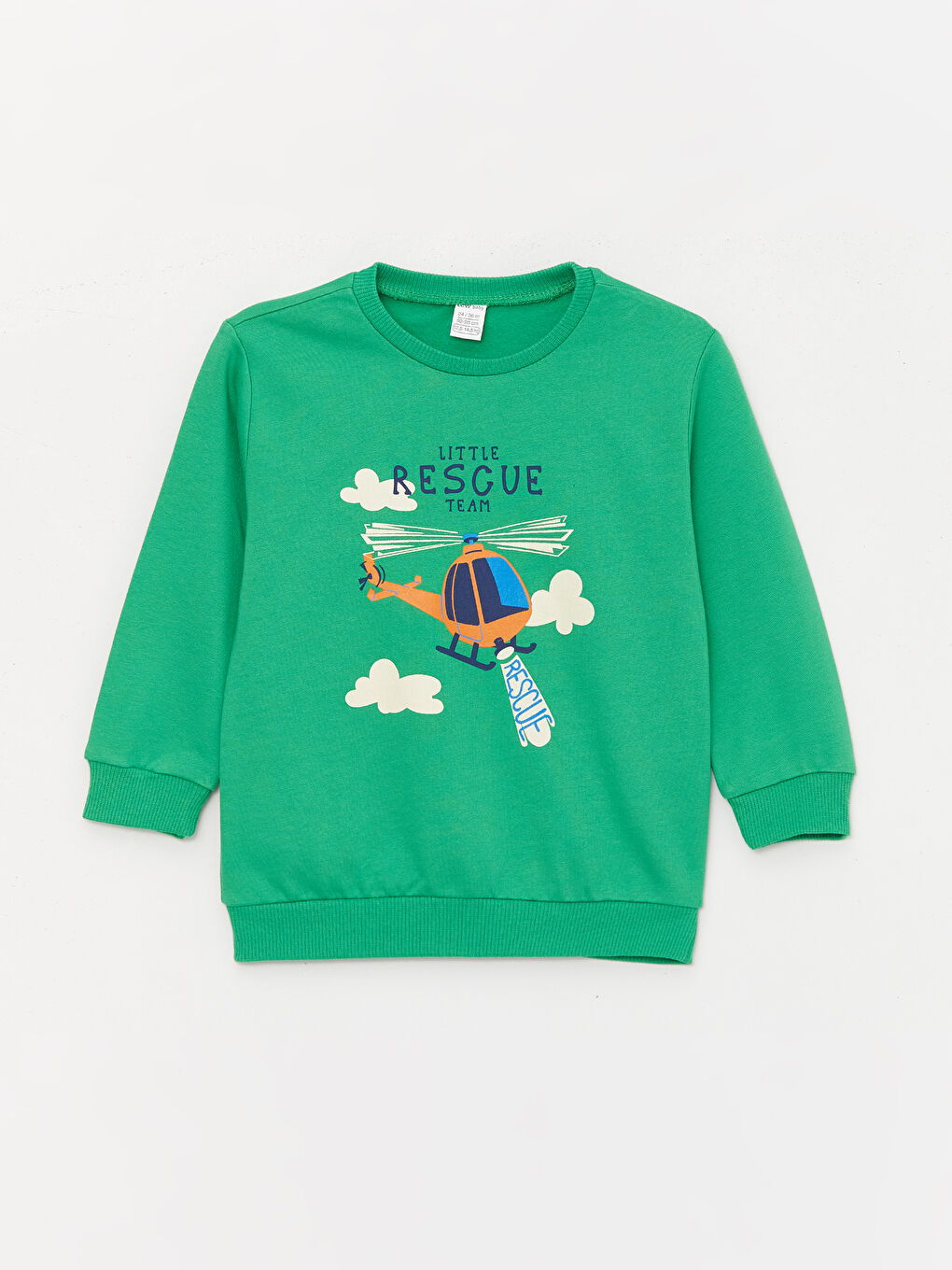 მრგვალი საყელო გრძელმკლავიანი ნაბეჭდი ბავშვის ბიჭის სპორტული მაისური 2-შეკვრა-3