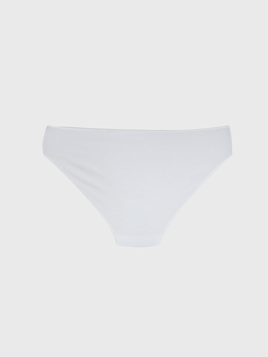 Beyaz Düz Bikini Külot-1