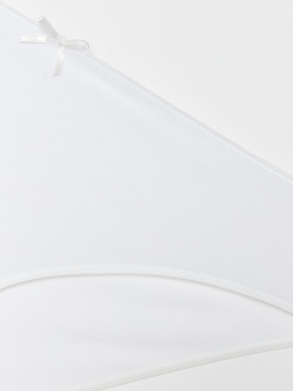 Beyaz Düz Bikini Külot-2