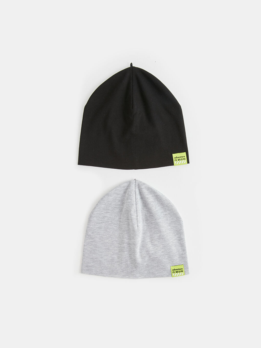 Label Printed Boy's Beret, Pack of 2