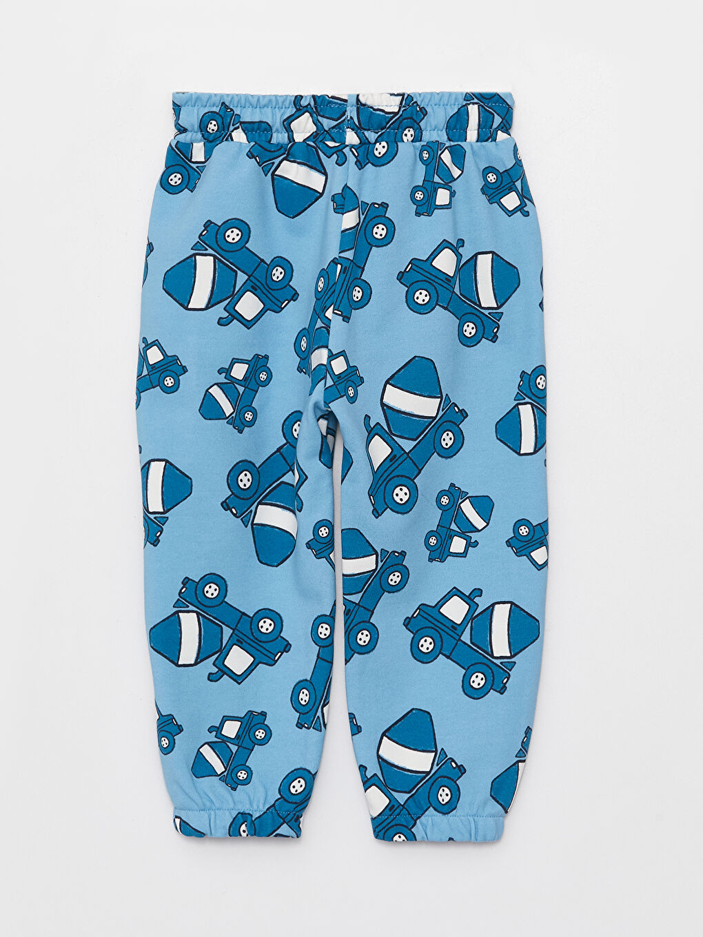 Mavi Beli Lastikli Desenli Erkek Bebek Eşofman Alt-1