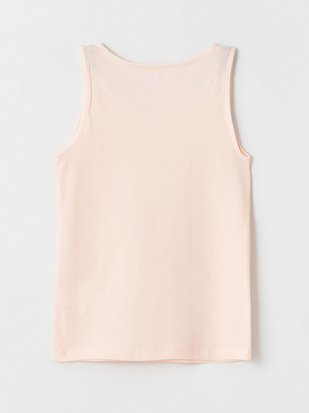 Pembe Bisiklet Yaka Baskılı Kız Çocuk Atlet 2'li-3