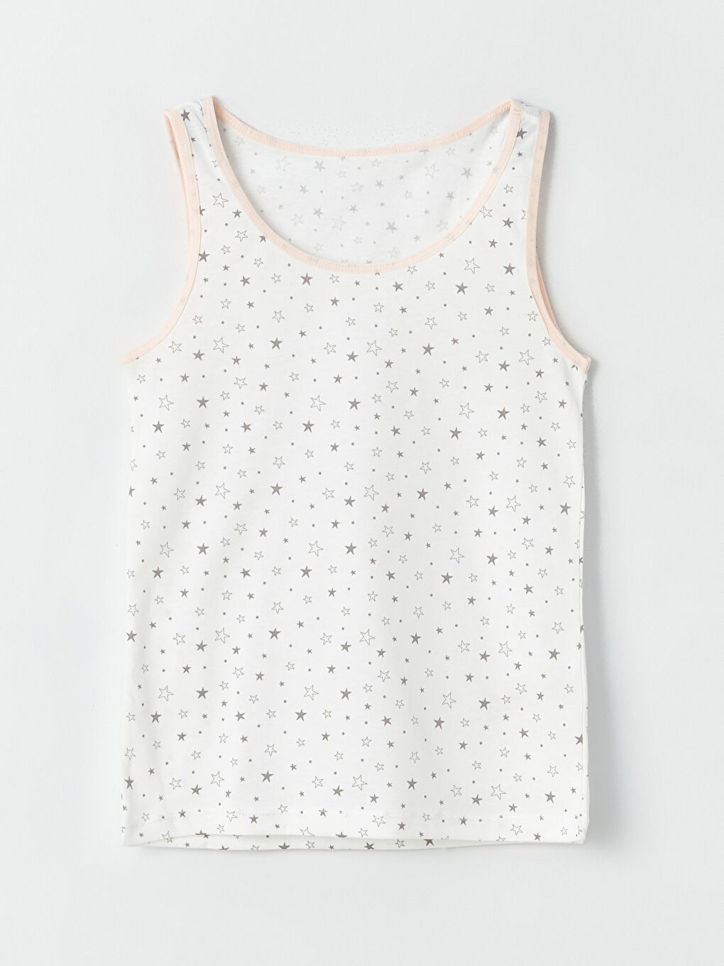 Pembe Bisiklet Yaka Baskılı Kız Çocuk Atlet 2'li-4