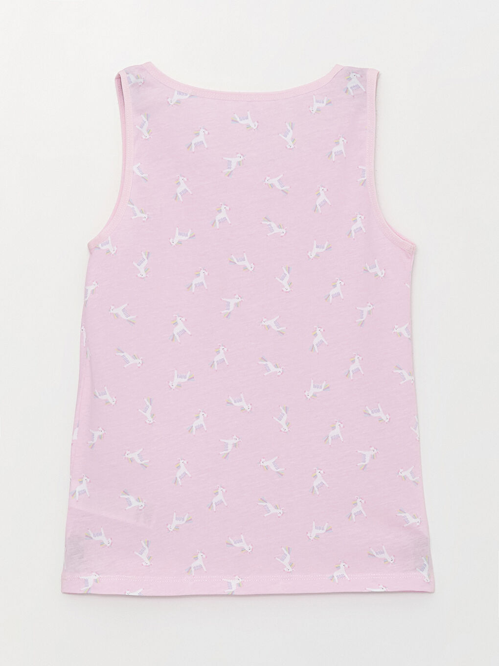 Turkuaz Bisiklet Yaka Baskılı Kız Çocuk Atlet 2'li-5