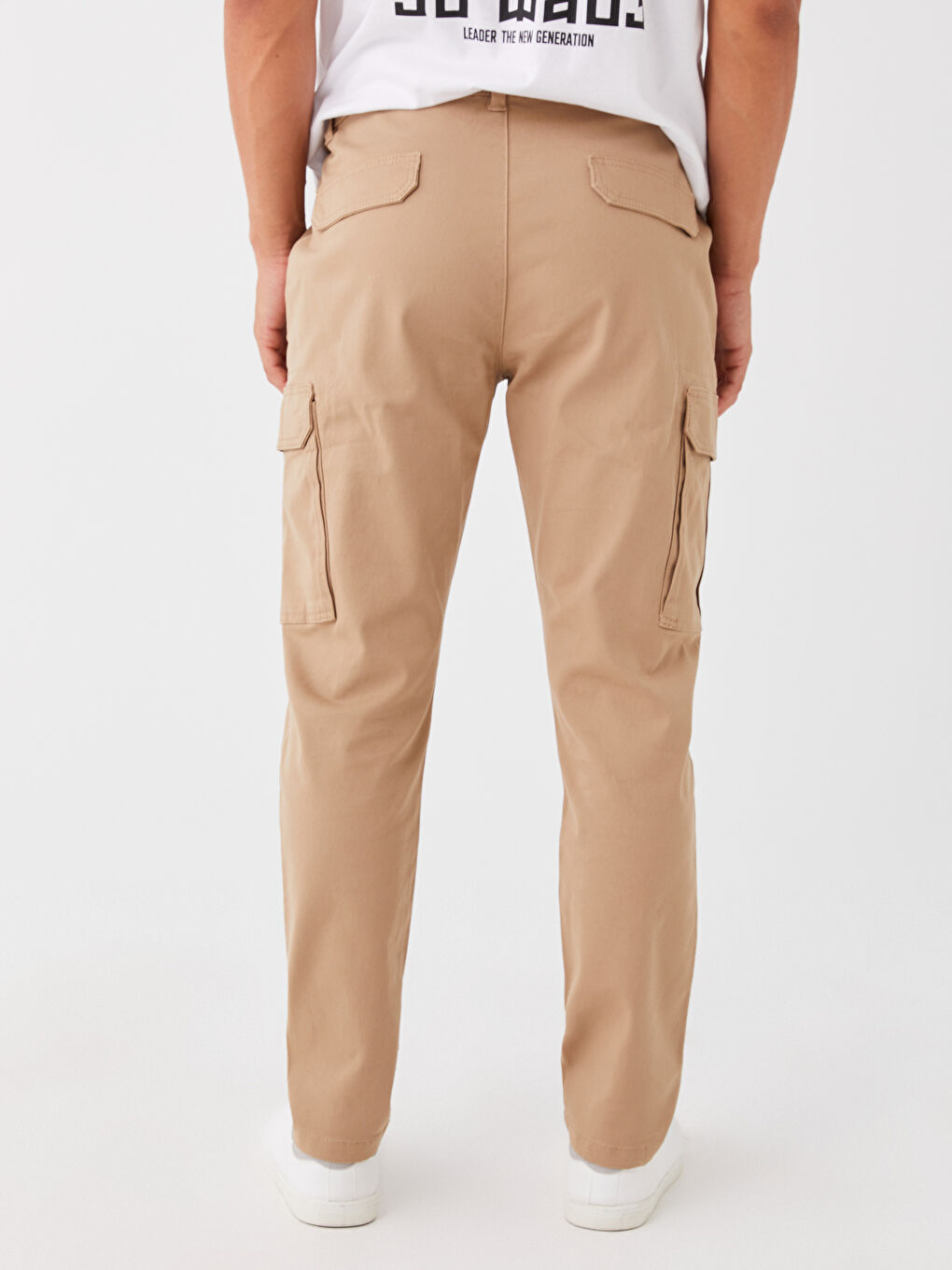 Standard Fit Men's Cargo Trousers-4