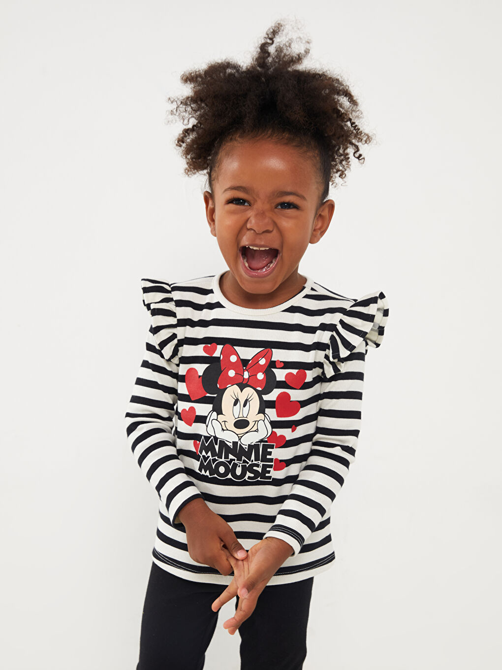 Playtime's Fun Minnie Mouse Printed T-Shirt -W3AP89Z1-LEG
