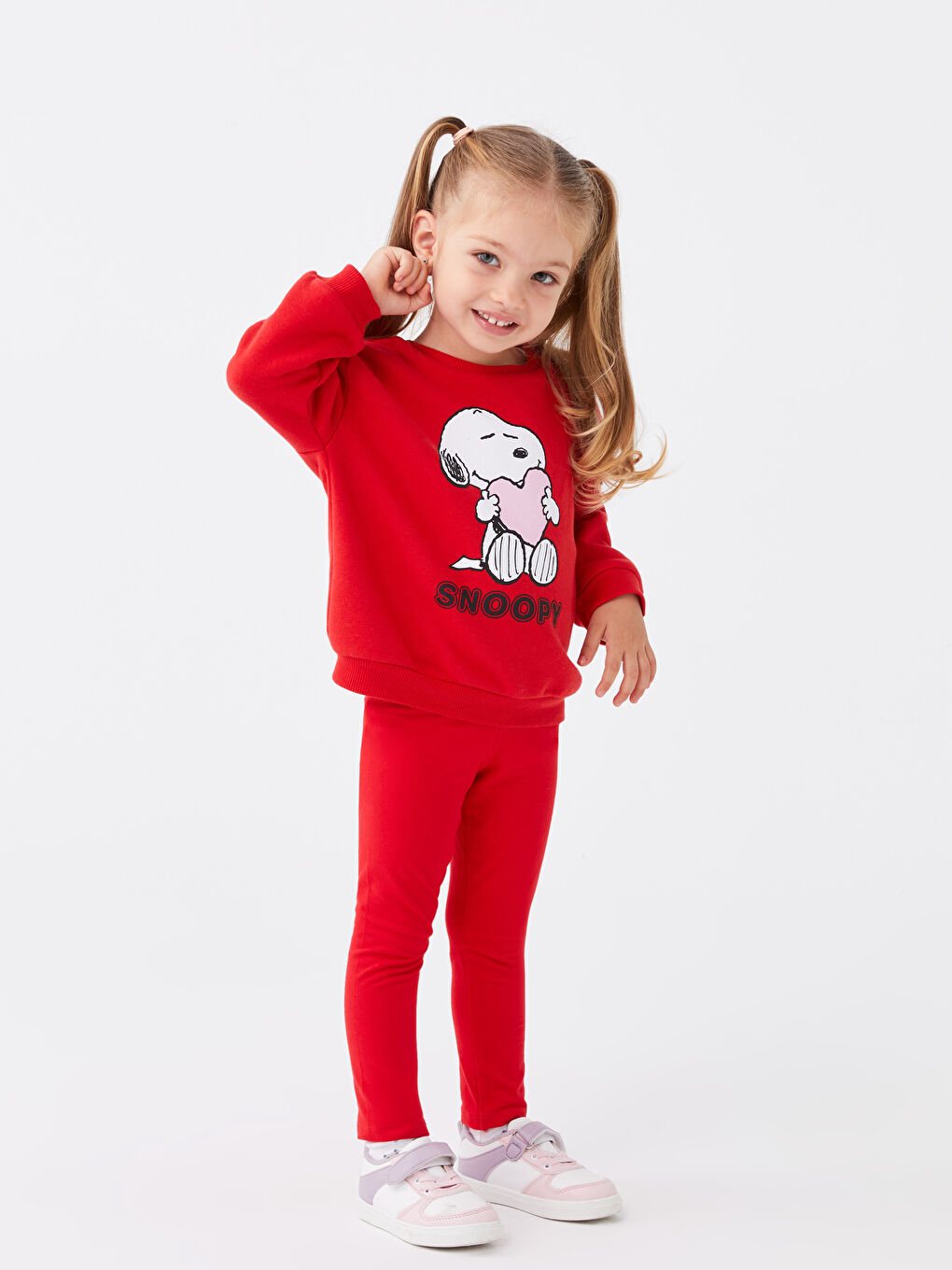 LCW baby Snoopy Printed Girl's Sweatshirt -W3AP95Z1-HPF