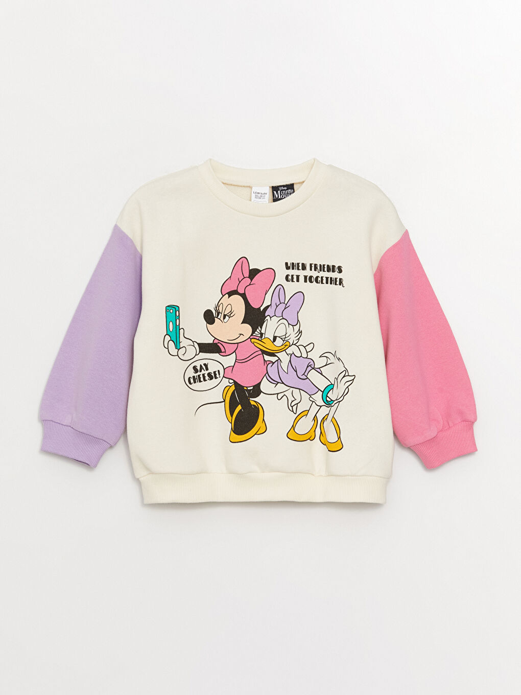 Ekru Minik Ressam Kız Bebek Sweatshirt ve Eşofman Alt-3