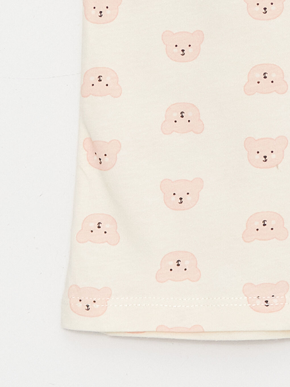 Pembe Kare Yaka Baskılı Askılı Kız Çocuk Atlet 2'li-6