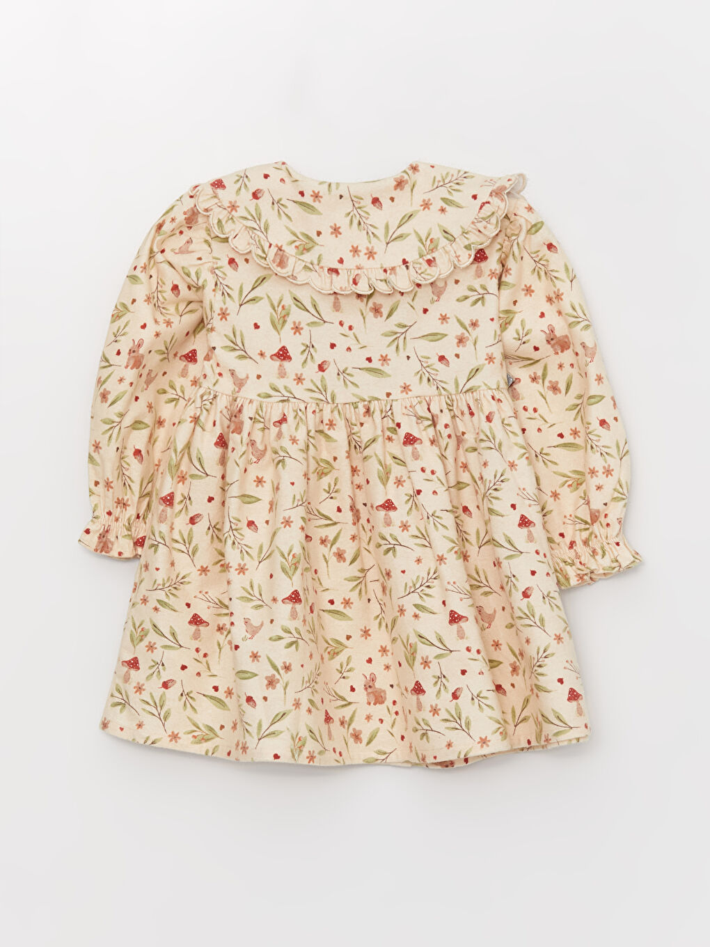 LCW baby Baby Girls' Peter Pan Collar Floral Dress -W3AQ77Z1-LRA