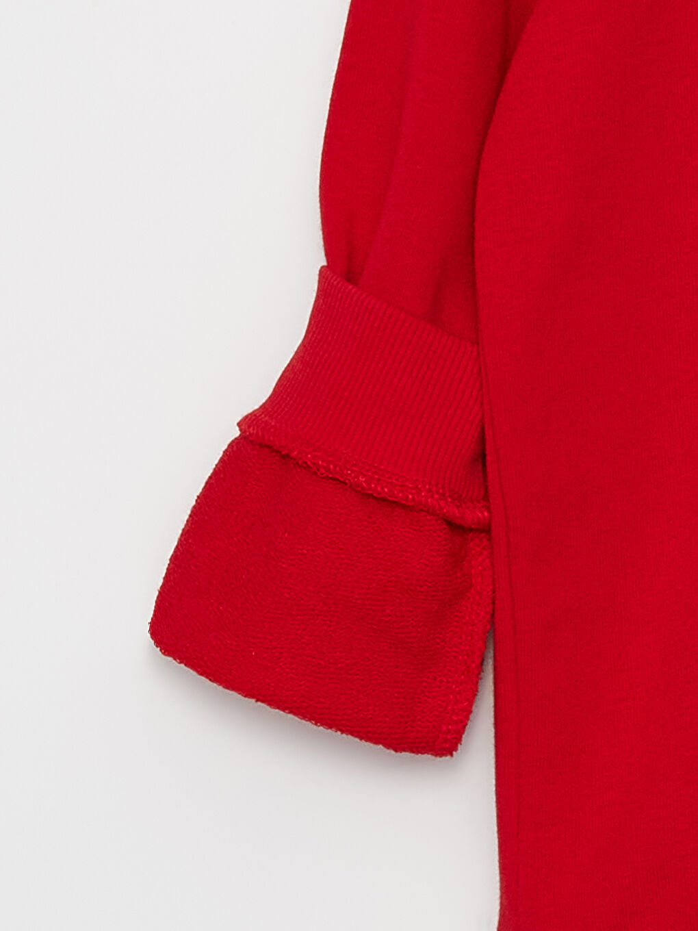 Kırmızı Atatürk İmza Baskılı Kız Çocuk Hoodie-6