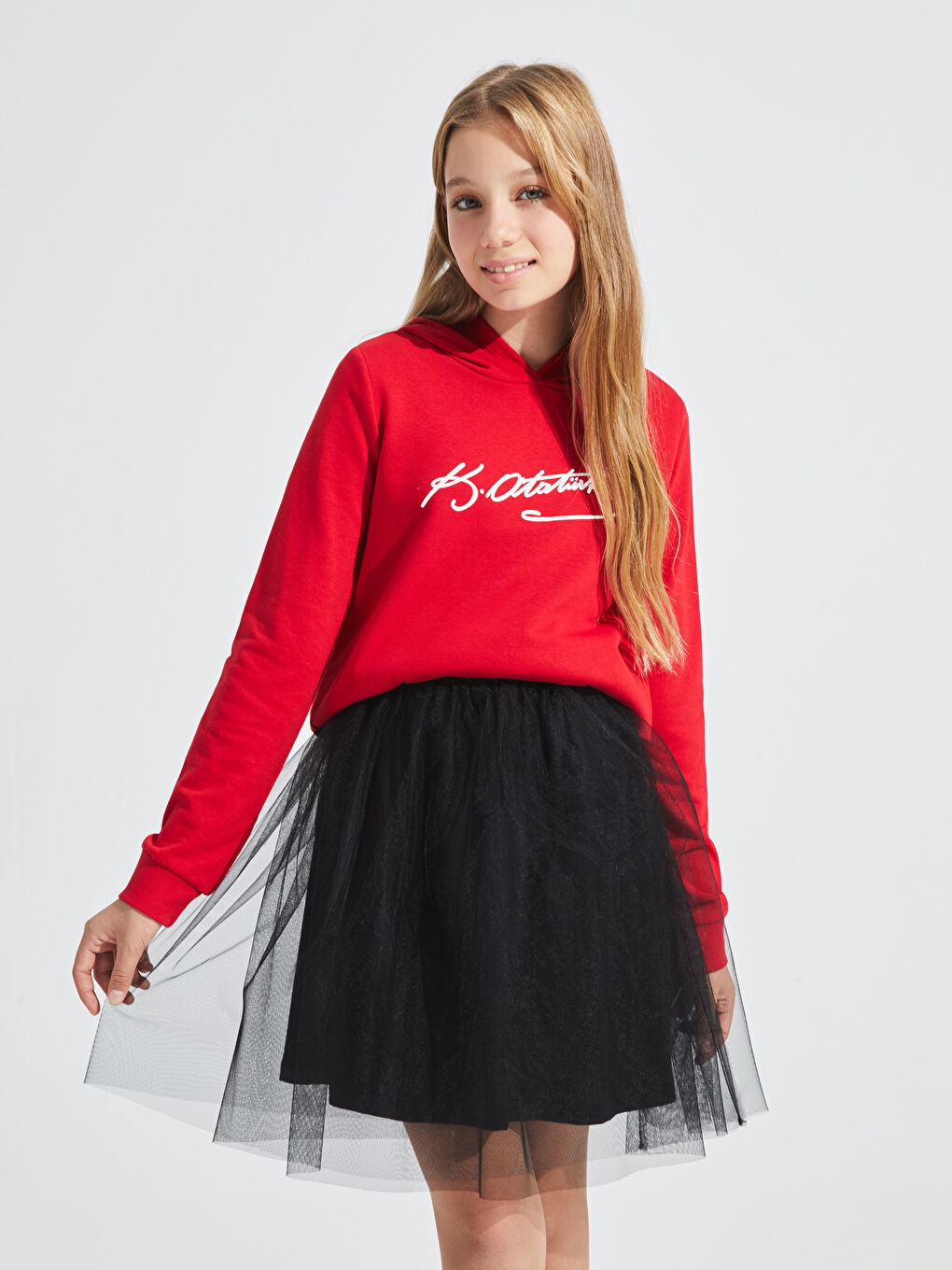 Siyah Beli Lastikli Kız Çocuk Tütü Etek-2