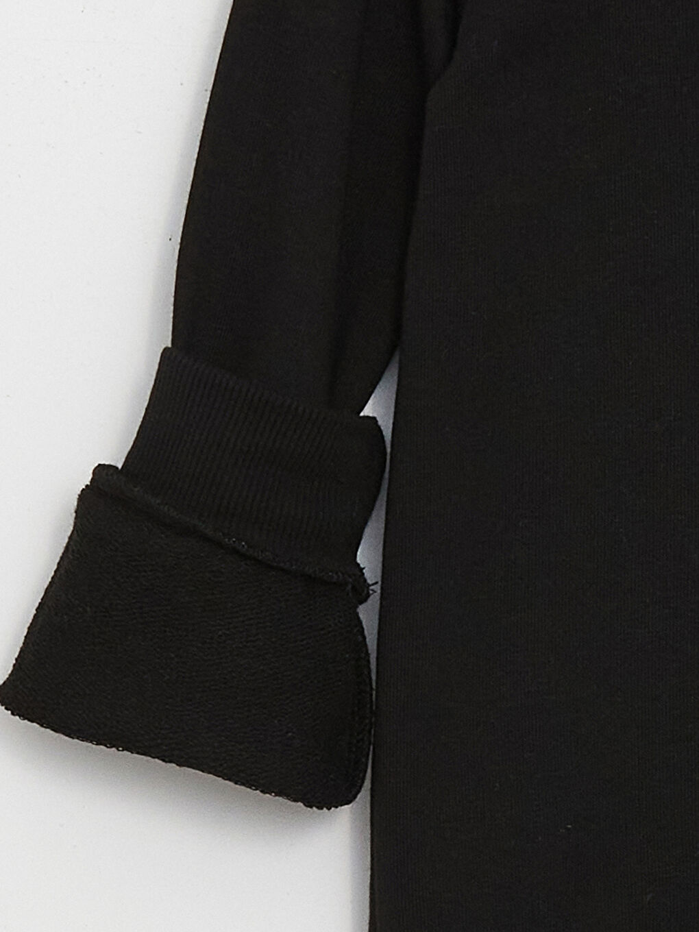 Siyah Bisiklet Yaka Atatürk Temalı Uzun Kollu Kız Çocuk Sweatshirt-2