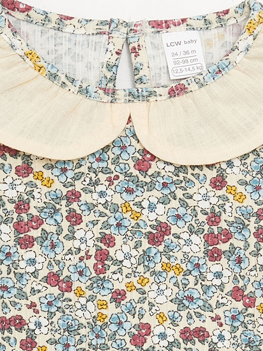 Crew Neck Floral Pattern Baby Girls' T-Shirt -W3AR51Z1-LRB