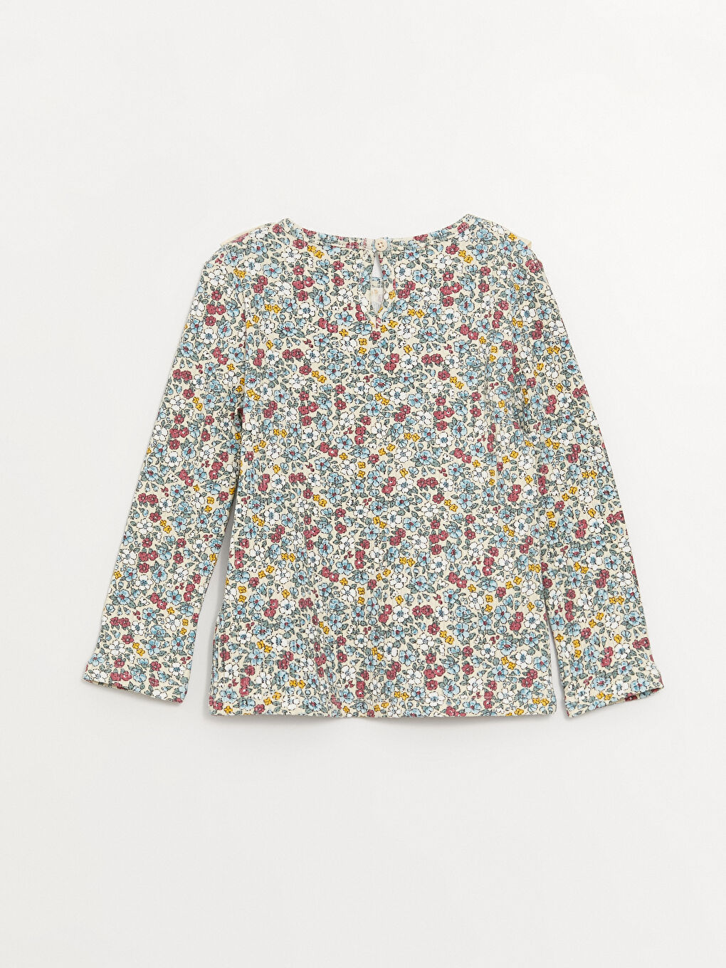 Crew Neck Floral Pattern Baby Girls' T-Shirt -W3AR51Z1-LRB