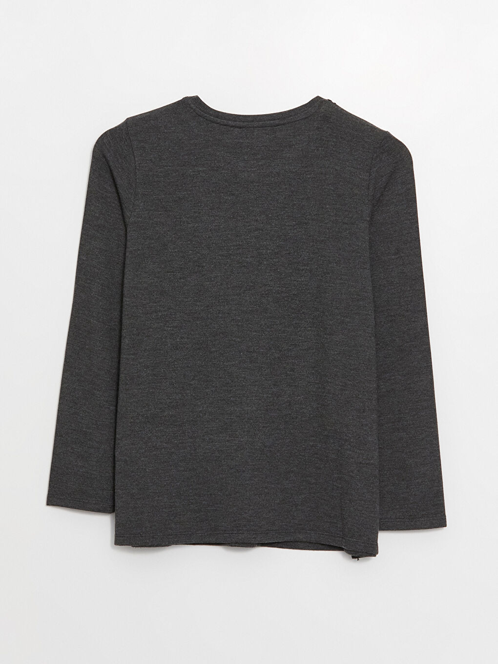 Crew Neck Printed Long Sleeve Women's Blouse-6