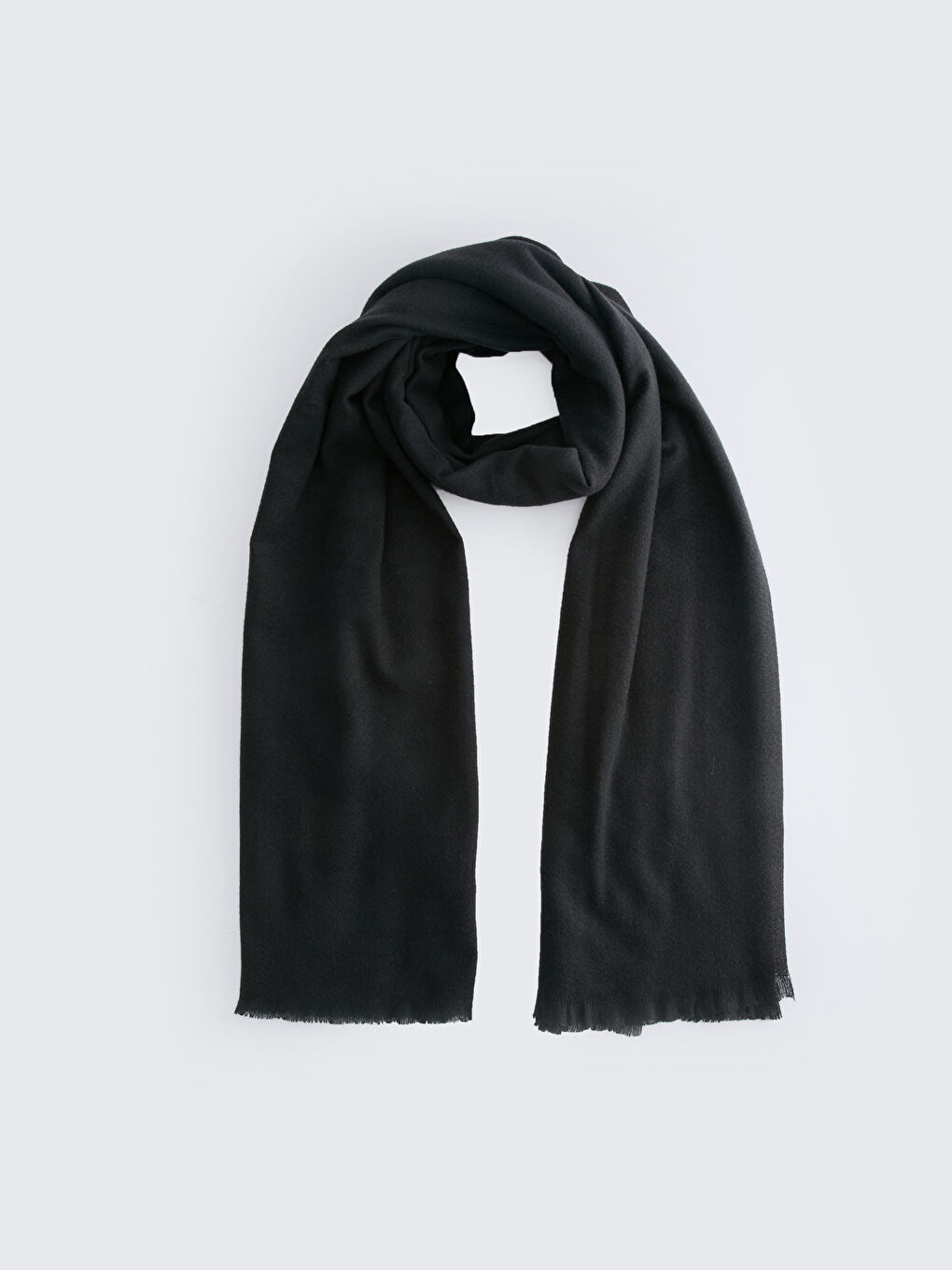 Plain Tasseled Women's Scarf-3