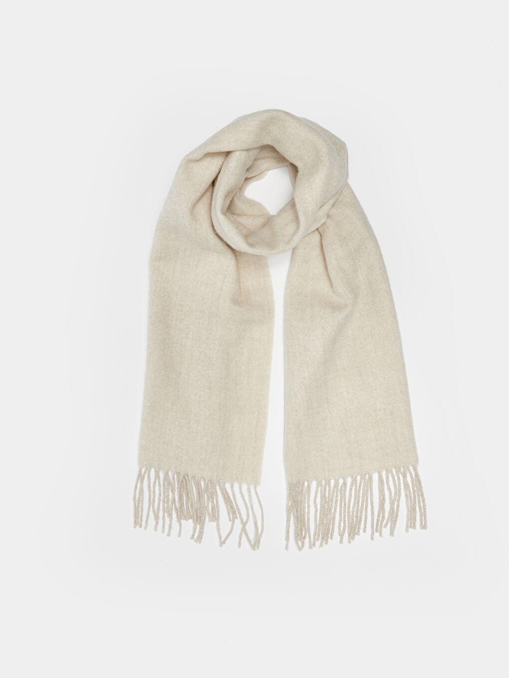 Plain Tasseled Women's Scarf-3