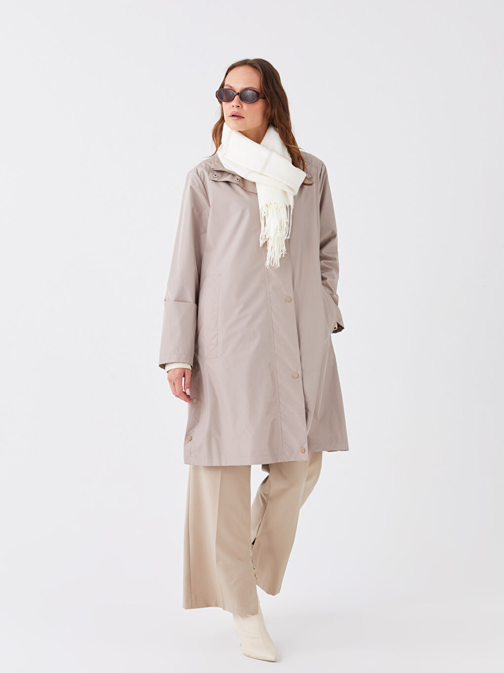 Plaid Patterned Tasseled Women's Scarf-1