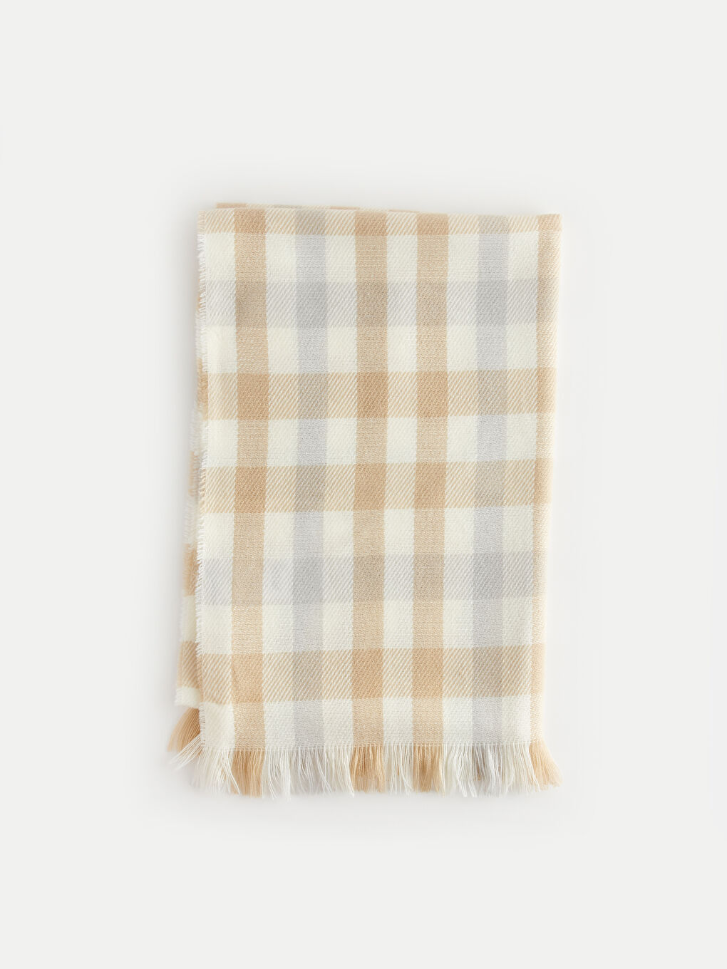 LCW ACCESSORIES Fringed Plaid Patterned Women's Scarf -W3AS62Z8-SZ4