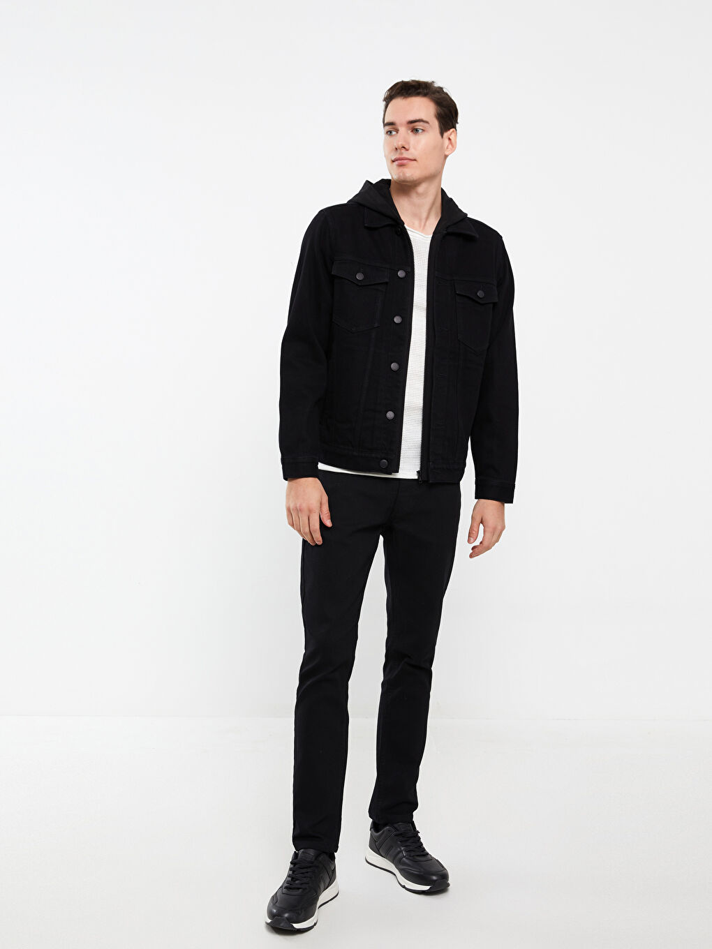 LCW Jeans Standard Fit Men's Denim Jacket -W3AS90Z8-326