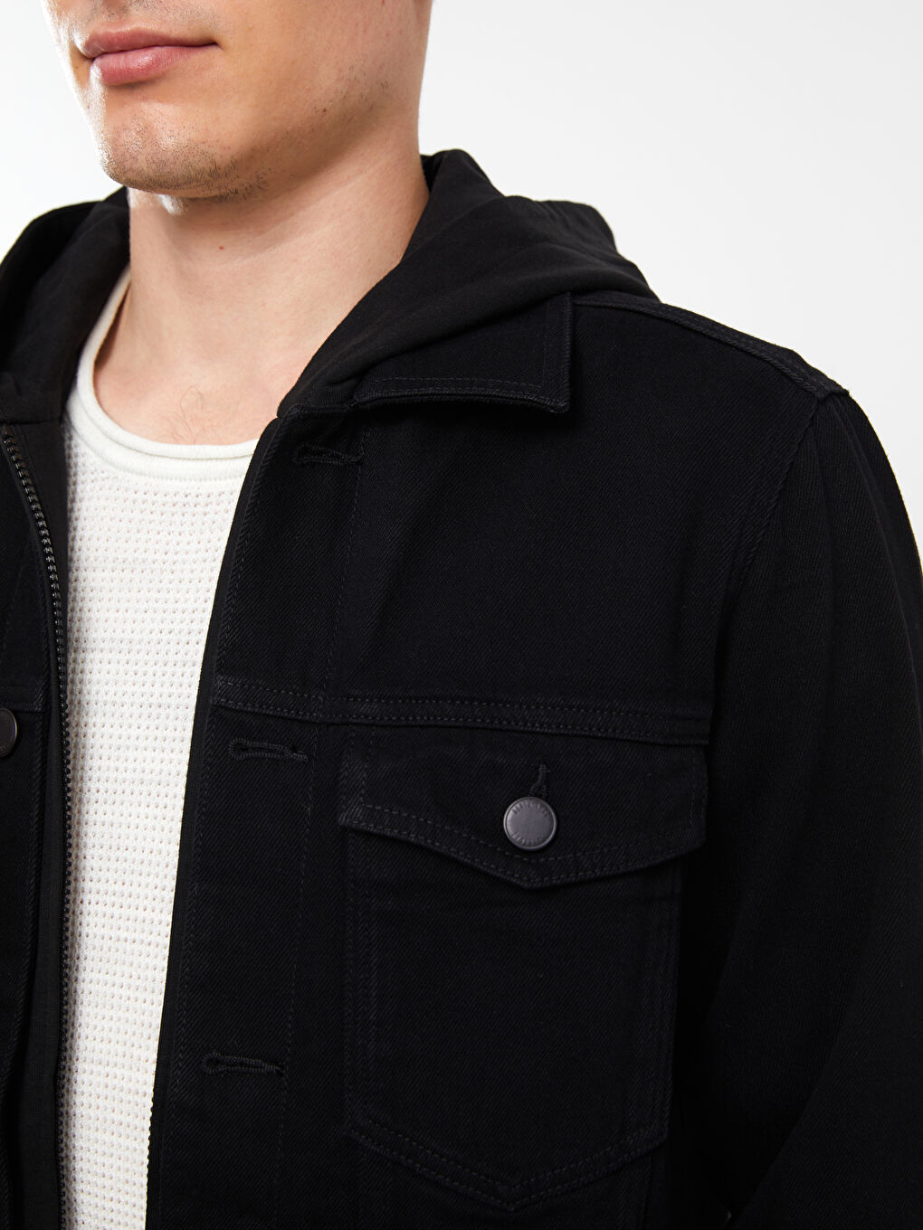 LCW Jeans Standard Fit Men's Denim Jacket -W3AS90Z8-326