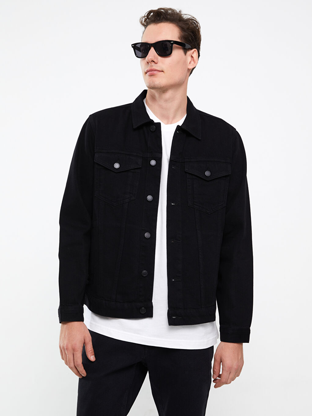 LCW Jeans Jakna od teksasa standardnog kroja za muškarce -W3AS91Z8-326