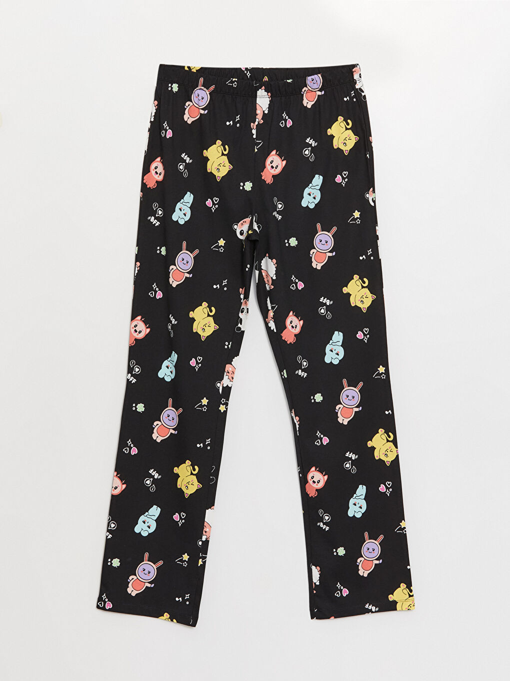 Shirt Collar Patterned Women's Pyjama Set-8
