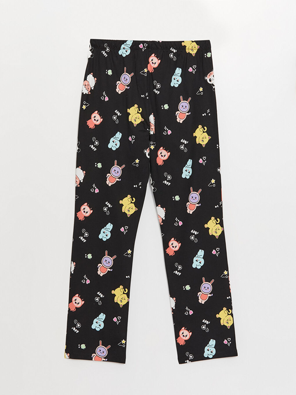 Shirt Collar Patterned Women's Pyjama Set-9
