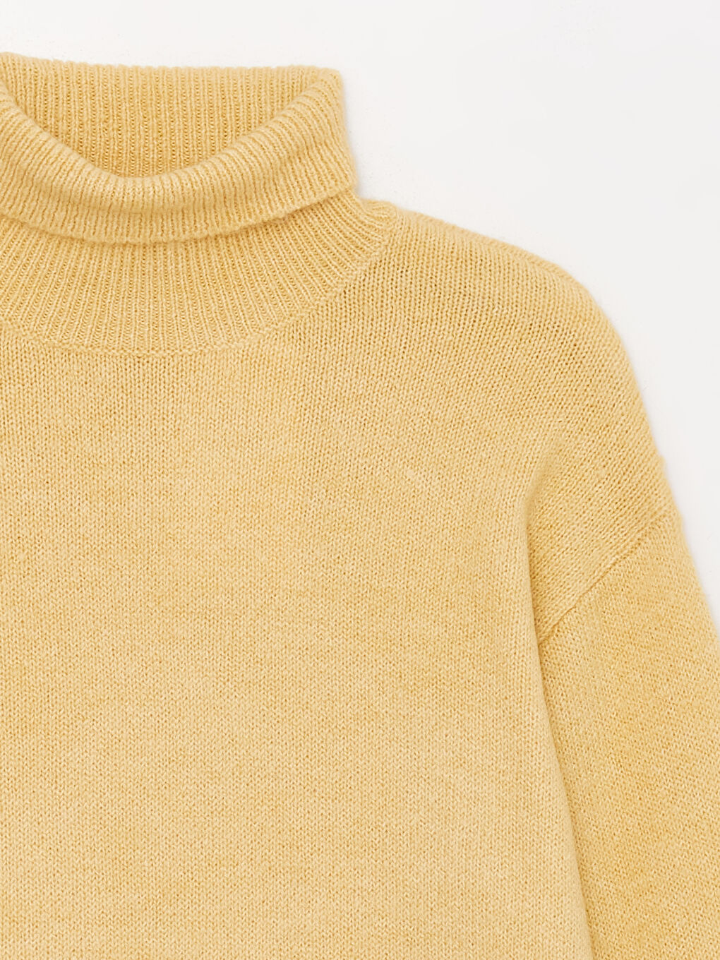 LCW Kids Turtleneck Basic Long Sleeve Girls' Knitwear Sweater -W3AU14Z4-G4Q