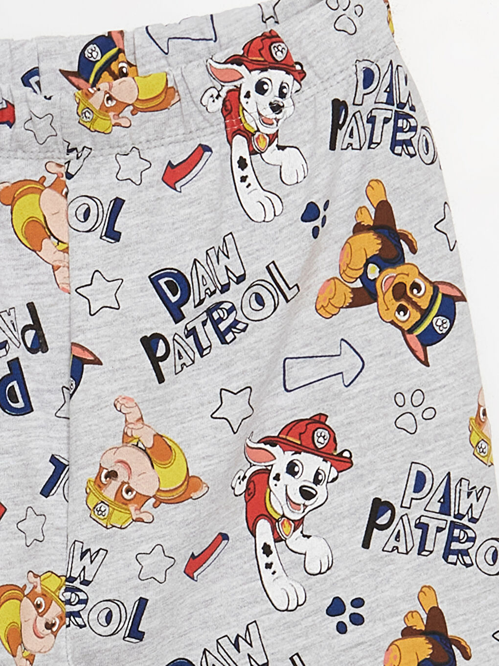 Mavi Bisiklet Yaka Paw Patrol Baskılı Uzun Kollu Erkek Çocuk Pijama Takımı-5