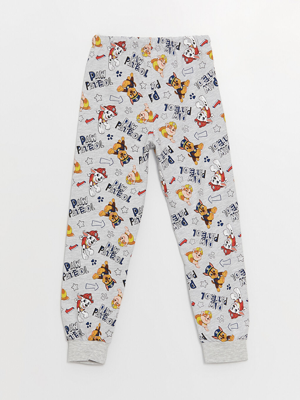 Mavi Bisiklet Yaka Paw Patrol Baskılı Uzun Kollu Erkek Çocuk Pijama Takımı-6