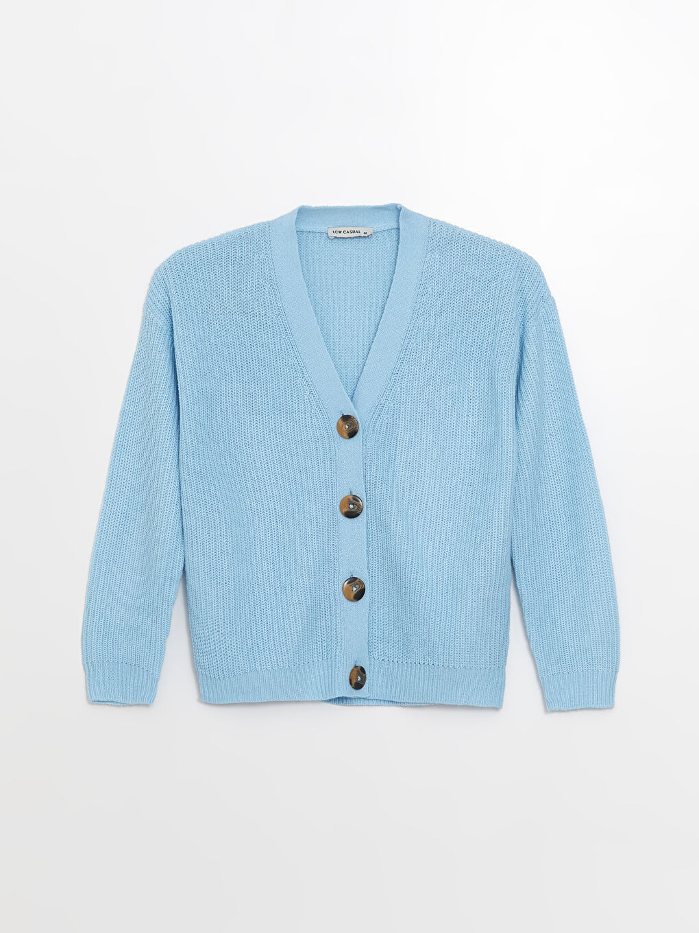 كارديجان تريكو بياقة على شكل حرف V للسيدات-5