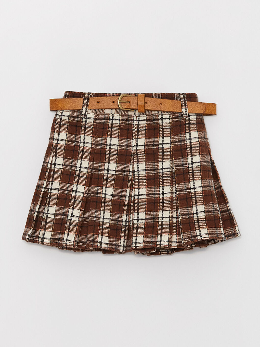 Клетчатая Юбка и Ремень для Малышки, 2 шт.