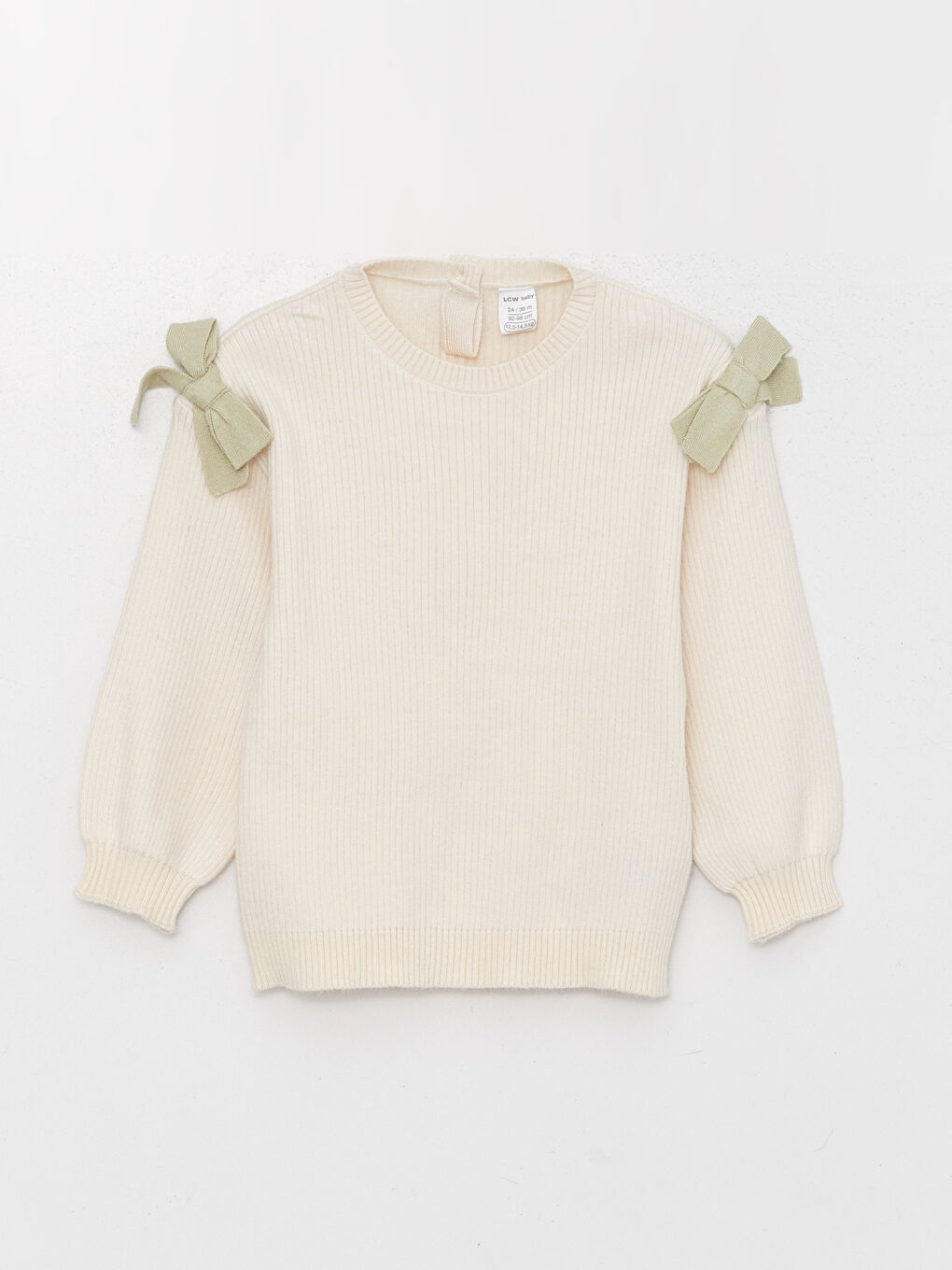 Crew Neck Baby Girl Knitwear Sweater and Trousers 2-Pack Set-1