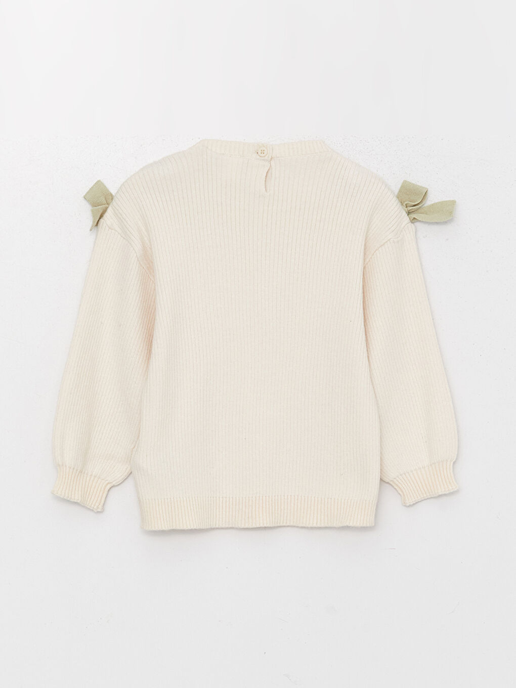 Crew Neck Baby Girl Knitwear Sweater and Trousers 2-Pack Set-2